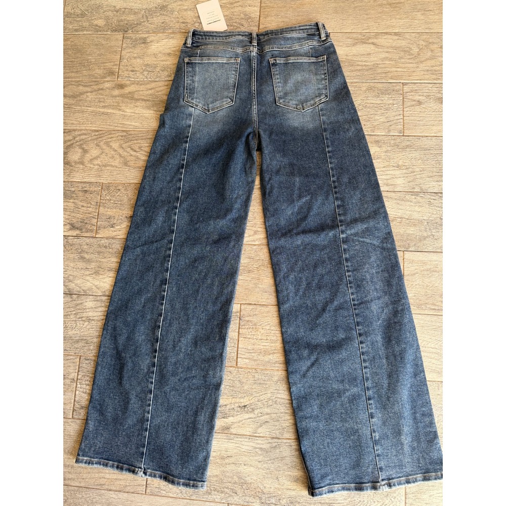 Freckled Poppy Risen Jeans 13 x 31 NWT Wide Leg Distressed 13x31 High Rise Jean